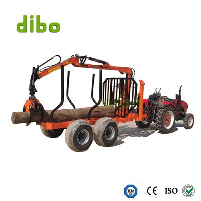 Tráiler de registro con Grapple para Tractor